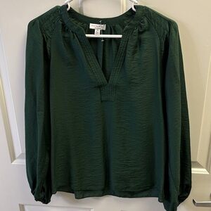Current Air Deep Green Blouse